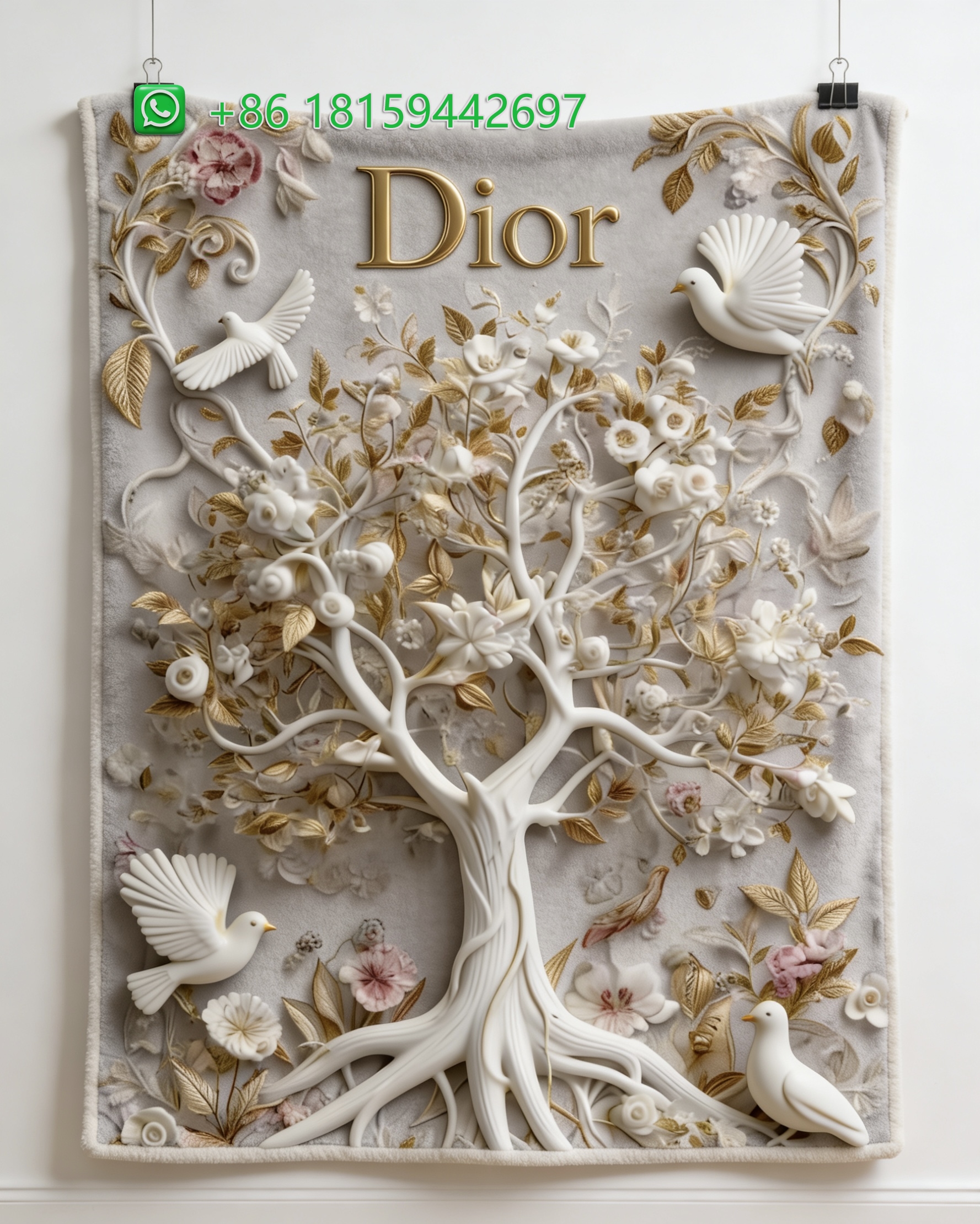 Dior Throw Blankets